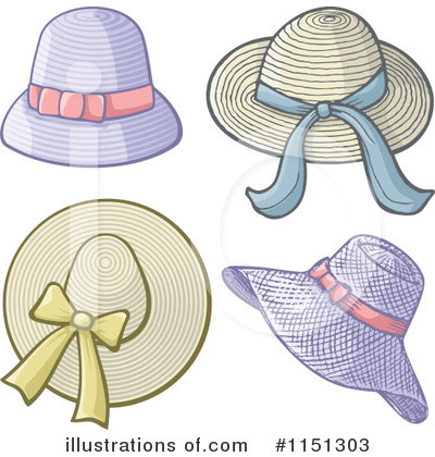 Ladies Hat Clipart #1151303 by Any Vector