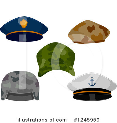 Royalty-Free (RF) Hat Clipart Illustration by BNP Design Studio - Stock Sample #1245959