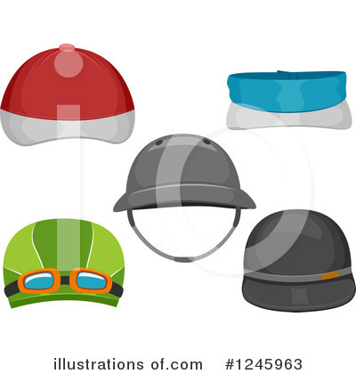 Royalty-Free (RF) Hat Clipart Illustration by BNP Design Studio - Stock Sample #1245963