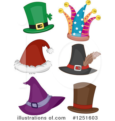 Royalty-Free (RF) Hat Clipart Illustration by BNP Design Studio - Stock Sample #1251603