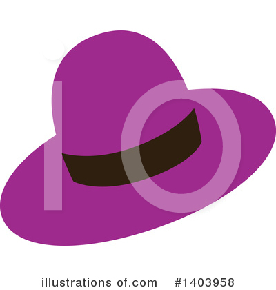 Royalty-Free (RF) Hat Clipart Illustration by Cherie Reve - Stock Sample #1403958