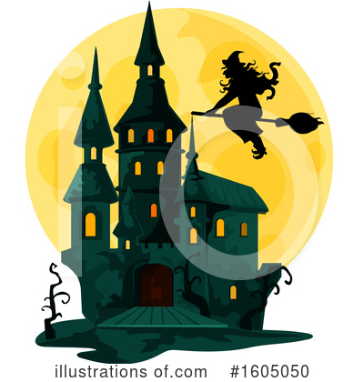 Royalty-Free (RF) Haunted Castle Clipart Illustration by Vector Tradition SM - Stock Sample #1605050