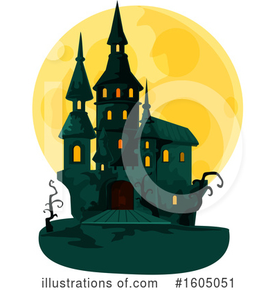 Haunted Castle Clipart #1605051 by Vector Tradition SM