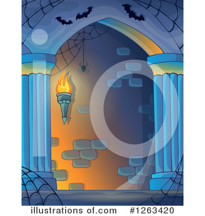 Royalty-Free (RF) Haunted Hallway Clipart Illustration by visekart - Stock Sample #1263420