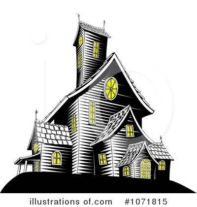 Haunted House Clipart #1071815 by AtStockIllustration