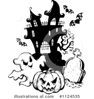 Haunted House Clipart #1124535 by visekart