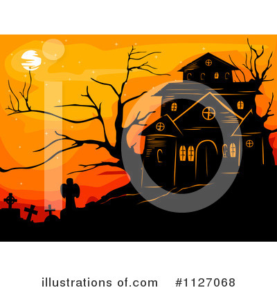Haunted House Clipart #1127068 by BNP Design Studio