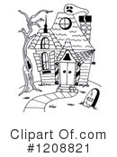 Haunted House Clipart #1208821 by LoopyLand