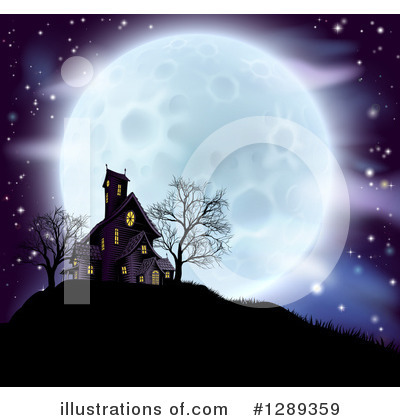 Haunted House Clipart #1289359 by AtStockIllustration