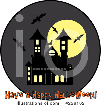 Royalty-Free (RF) Haunted House Clipart Illustration by Pams Clipart - Stock Sample #228162