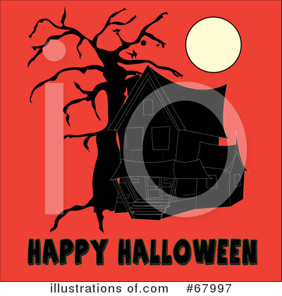 Royalty-Free (RF) Haunted House Clipart Illustration by Pams Clipart - Stock Sample #67997