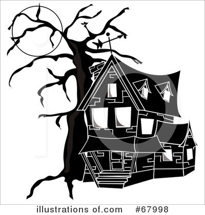 Royalty-Free (RF) Haunted House Clipart Illustration by Pams Clipart - Stock Sample #67998