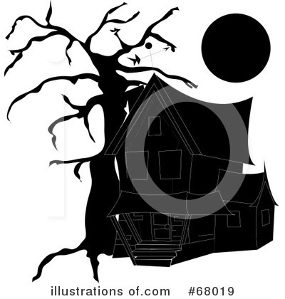 Royalty-Free (RF) Haunted House Clipart Illustration by Pams Clipart - Stock Sample #68019