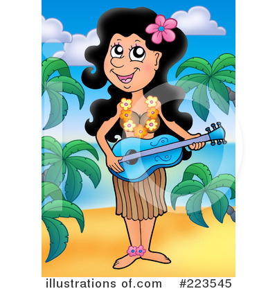 Royalty-Free (RF) Hawaiian Clipart Illustration by visekart - Stock Sample #223545