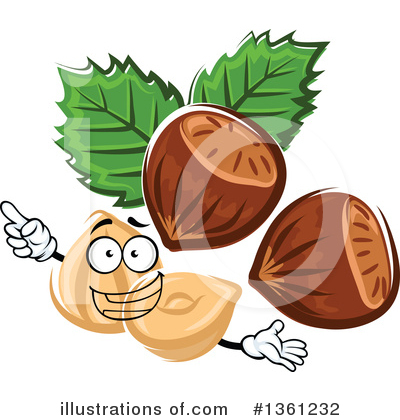 Royalty-Free (RF) Hazelnut Clipart Illustration by Vector Tradition SM - Stock Sample #1361232