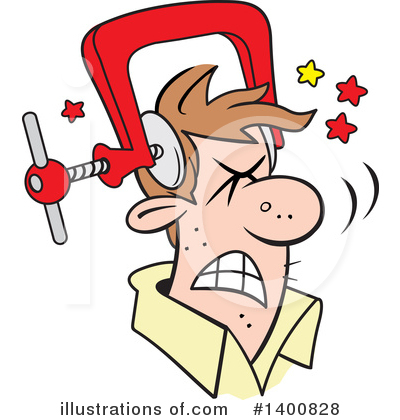 Royalty-Free (RF) Headache Clipart Illustration by Johnny Sajem - Stock Sample #1400828