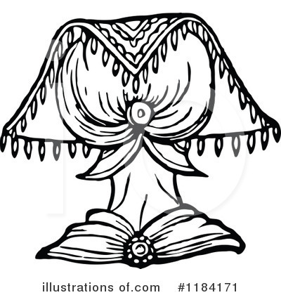 Royalty-Free (RF) Headdress Clipart Illustration by Prawny Vintage - Stock Sample #1184171