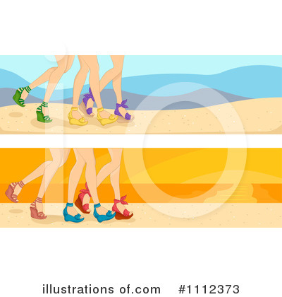 Sandals Clipart #1112373 by BNP Design Studio