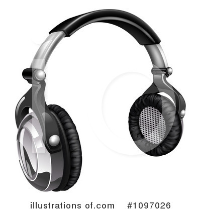 Royalty-Free (RF) Headphones Clipart Illustration by AtStockIllustration - Stock Sample #1097026