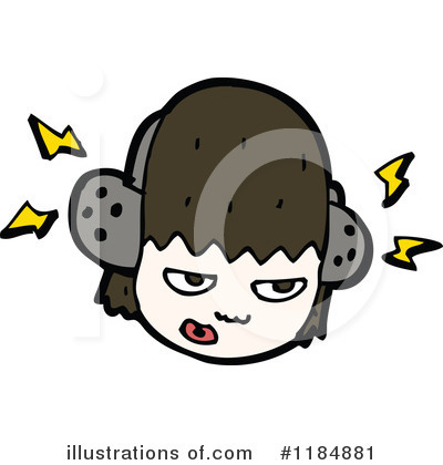 Royalty-Free (RF) Headphones Clipart Illustration by lineartestpilot - Stock Sample #1184881