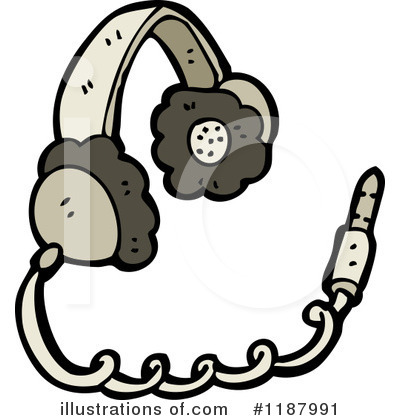 Royalty-Free (RF) Headphones Clipart Illustration by lineartestpilot - Stock Sample #1187991