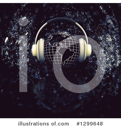 Music Background Clipart #1299648 by KJ Pargeter