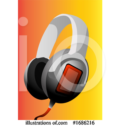 Royalty-Free (RF) Headphones Clipart Illustration by Morphart Creations - Stock Sample #1686216