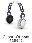 Headphones Clipart #25942 by KJ Pargeter