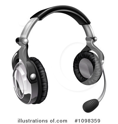 Headset Clipart #1098359 by AtStockIllustration