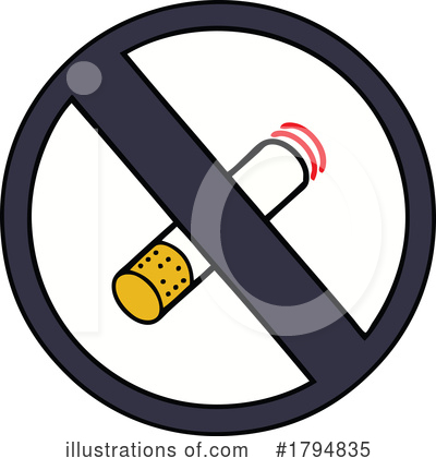 No Smoking Clipart #1794835 by lineartestpilot