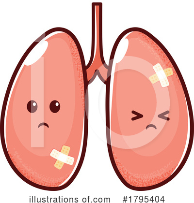Lungs Clipart #1795404 by Vector Tradition SM