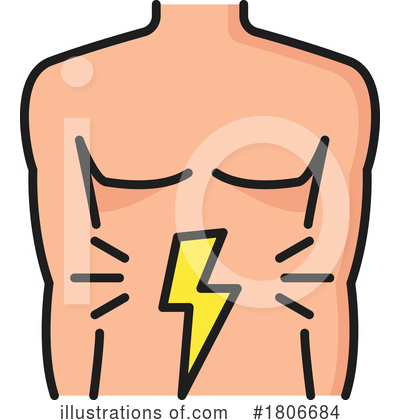 Stomach Clipart #1806684 by Vector Tradition SM