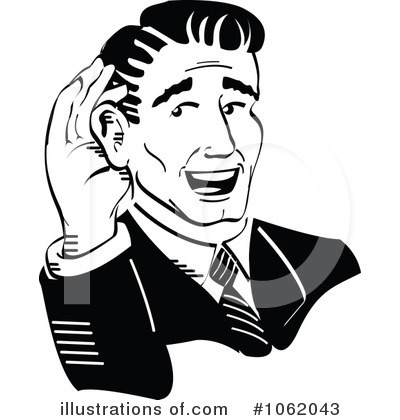 Royalty-Free (RF) Hearing Clipart Illustration by Andy Nortnik - Stock Sample #1062043