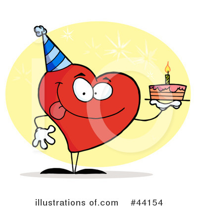 Royalty-Free (RF) Heart Character Clipart Illustration by Hit Toon - Stock Sample #44154