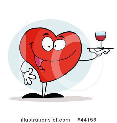 Royalty-Free (RF) Heart Character Clipart Illustration by Hit Toon - Stock Sample #44156