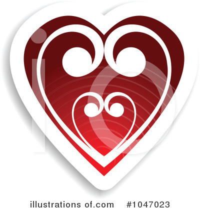 Royalty-Free (RF) Heart Clipart Illustration by KJ Pargeter - Stock Sample #1047023
