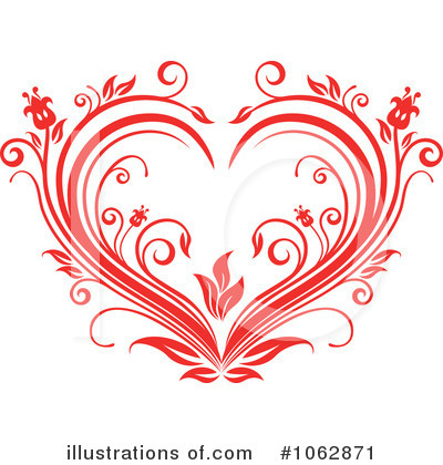 Royalty-Free (RF) Heart Clipart Illustration by Vector Tradition SM - Stock Sample #1062871