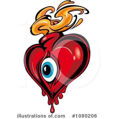 Royalty-Free (RF) Heart Clipart Illustration by Vector Tradition SM - Stock Sample #1080206