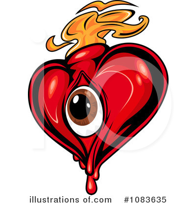 Royalty-Free (RF) Heart Clipart Illustration by Vector Tradition SM - Stock Sample #1083635
