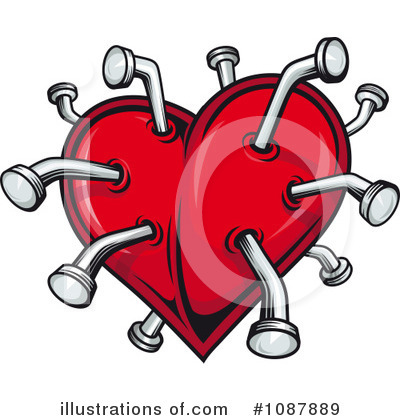 Royalty-Free (RF) Heart Clipart Illustration by Vector Tradition SM - Stock Sample #1087889