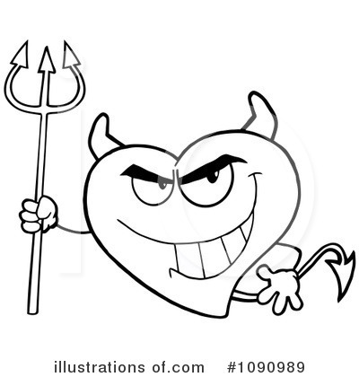 Royalty-Free (RF) Heart Clipart Illustration by Hit Toon - Stock Sample #1090989