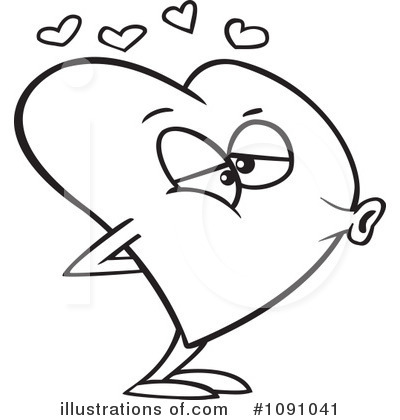 Royalty-Free (RF) Heart Clipart Illustration by toonaday - Stock Sample #1091041