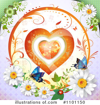 Royalty-Free (RF) Heart Clipart Illustration by merlinul - Stock Sample #1101150