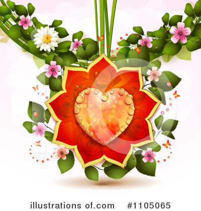Royalty-Free (RF) Heart Clipart Illustration by merlinul - Stock Sample #1105065