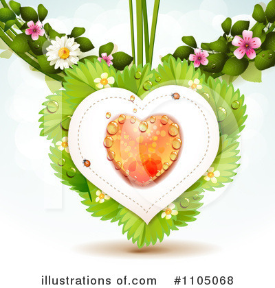 Royalty-Free (RF) Heart Clipart Illustration by merlinul - Stock Sample #1105068