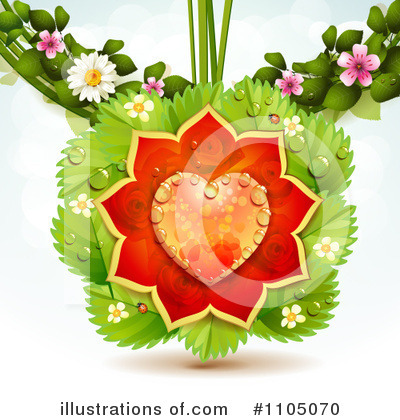 Royalty-Free (RF) Heart Clipart Illustration by merlinul - Stock Sample #1105070