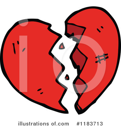 Broken Heart Clipart #1183713 by lineartestpilot