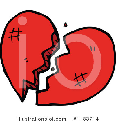 Broken Heart Clipart #1183714 by lineartestpilot