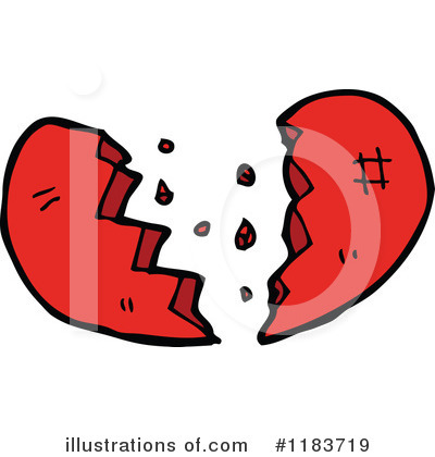 Broken Heart Clipart #1183719 by lineartestpilot