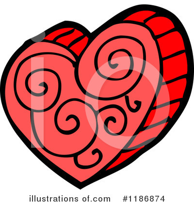 Royalty-Free (RF) Heart Clipart Illustration by lineartestpilot - Stock Sample #1186874